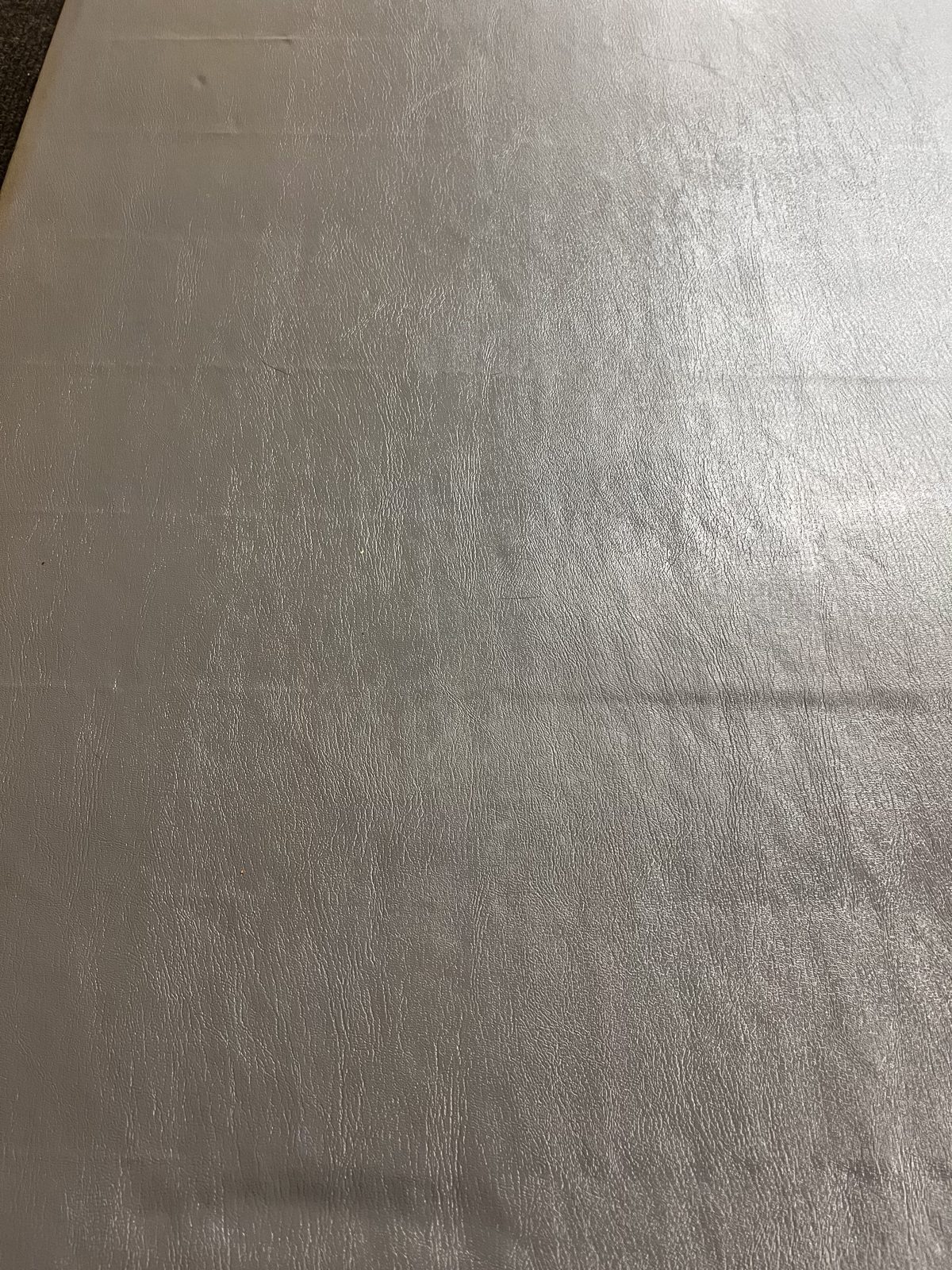 Same vinyl wrestling mat after deep cleaning and extraction